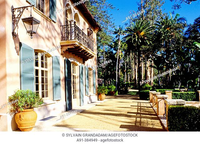 Billionnaire Stephen Hahn in his villa 'LilyBelle'. Montecito. Santa Barbara. California. USA
