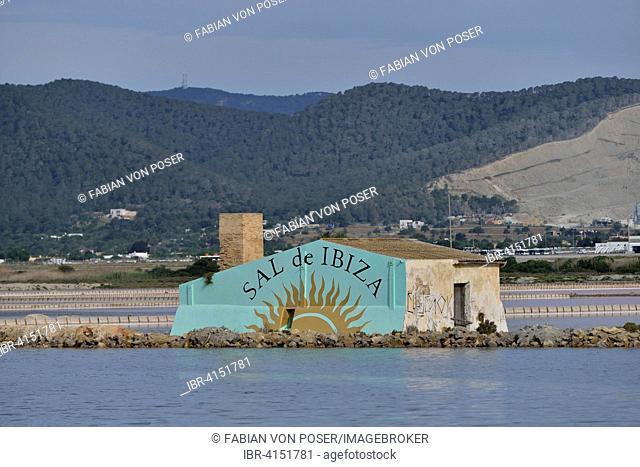 Ses Salines saltworks, near Sant Francesc d'Estany, Ibiza, Balearic Islands, Spain