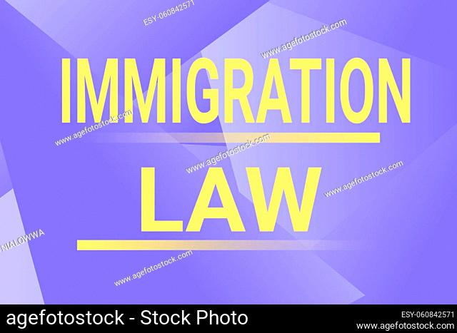 Conceptual display Immigration Law, Internet Concept Emigration of a citizen shall be lawful in making of travel Line Illustrated Backgrounds With Various...