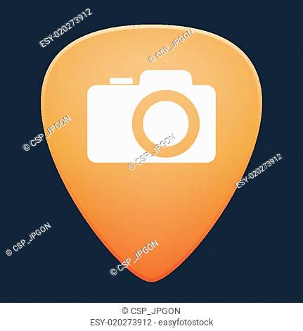 Guitar pick with a camera