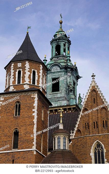 Wawel Cathedral and Sigismund Chapel at the Wawel Royal Castle, Krakow, Poland, Europe