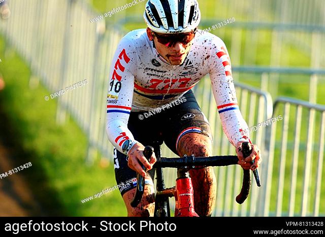 British Cameron Mason pictured in action during the men's race of the Superprestige Boom, stage 5/8 of the Superprestige cyclocross cycling competition