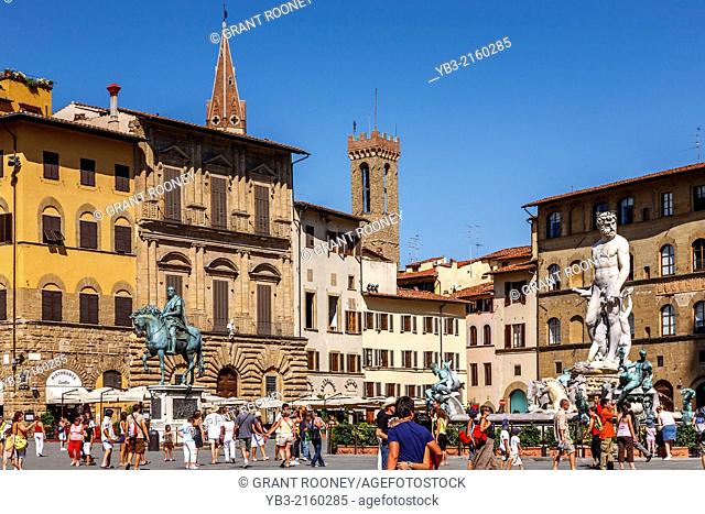 The Fountain of Neptune, Piazza della Signoria; Florence; Italy