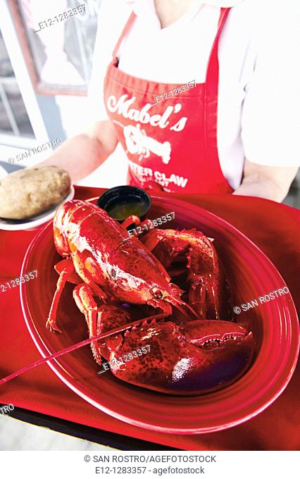 Mabel's Lobster Claw restaurant, Kennebunkport, Maine, USA
