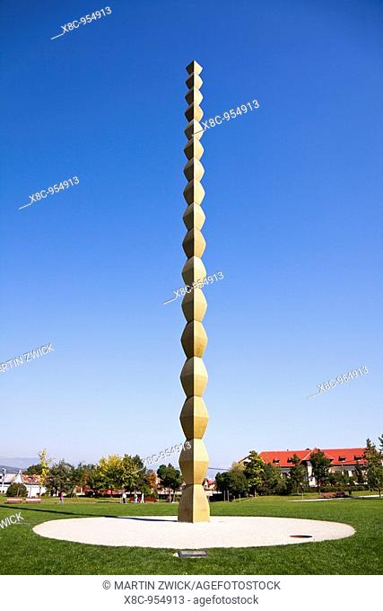 The Endless Column by Constantin Brancusi, Targu Jiu, 1938  Brancusi is one of the mosst influential sculptors of the 20th century and of modernism  It is part...