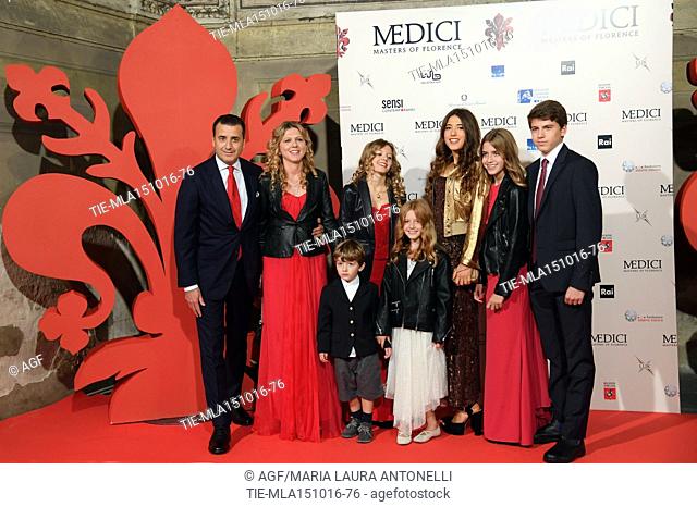 Maria Luca Bernabei, Paola Lucantoni attend 'Fiction I Medici' photocall, Florence, Italy - 14 Oct 2016