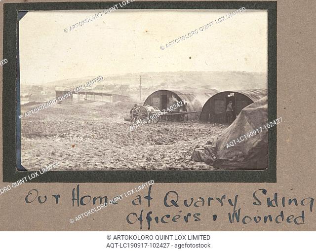 Photograph - 'Quarry Siding', France, Sergeant John Lord, World War I, 1916, Black and white photographic print which depicts the Quarry Siding located in the...