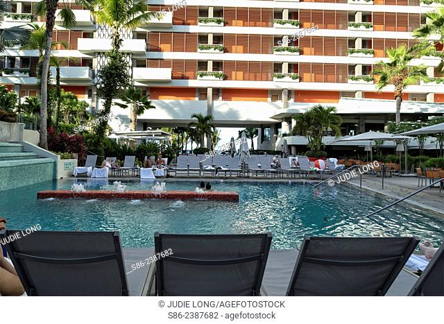 Pool Area, La Concha Hotel, Condado Area, San Juan, Puerto Rico