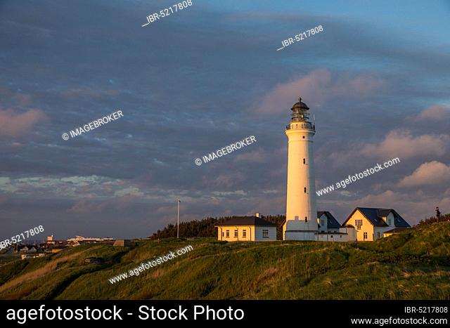Evening at the lighthouse, Hirtshals, Jutland, Daenmark