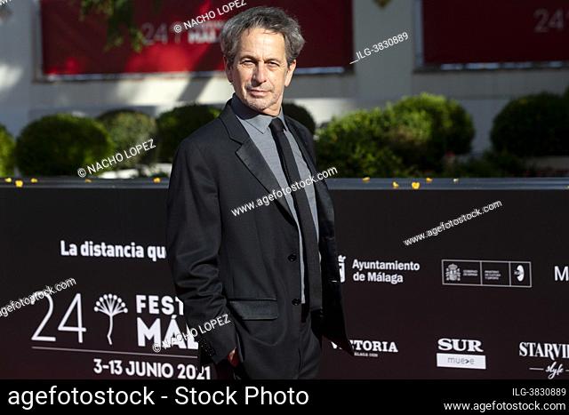 Alfredo Castro attends to Premier El Cover photocall on Malaga Film Festival 2021 June 4, 2021 in Malaga, Spain Malaga Spain. 3/6/21