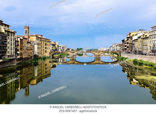 'Ponte alle Grazie' bridge, Florence, Tuscany, Italy