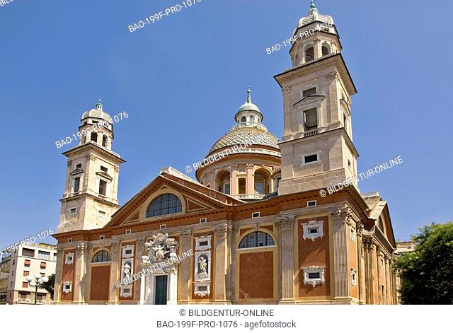 Die Chiesa di Santa Maria Assunta in Carignano in Genua, Liguria, Italy