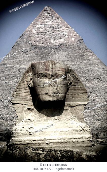 Africa, Middle East, Egypt, Cairo, Gizeh, Giza, Pyramids, Pyramid, ancient, Egyptian, wonder, stone, travel, icon, landmark, Sphinx