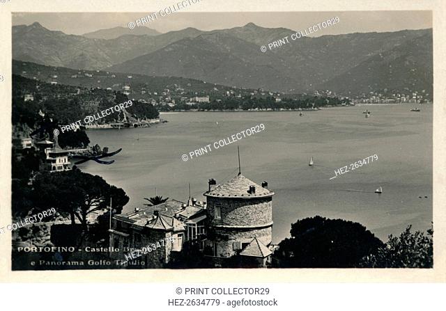 'Portofino - Castello Braun e Panorama Golfo Tigulio', c1900. Artist: Unknown