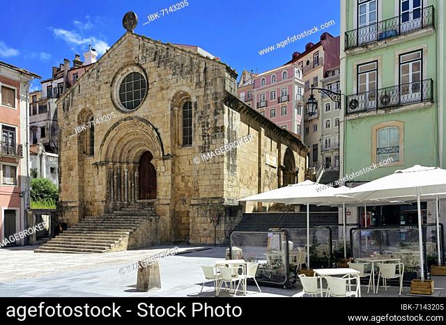 Saint Tiago Church at Plaza do Comercio square, Coimbra, Beira, Portugal, Europe