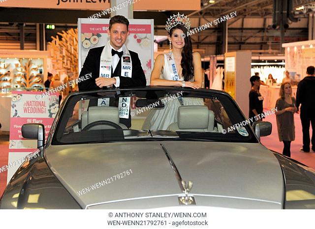 Carina Tyrrell, Miss England and Jordan Williams, Mr England open the National Wedding Show 2014 in Birmingham Featuring: Carina Tyrrell, Miss England