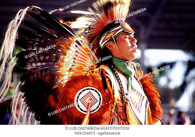 Native American Indian (Pow-Wow tribe). Ft. Lauderdale. Florida. USA