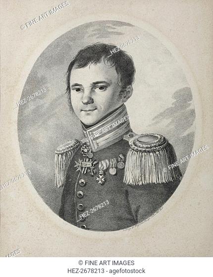 Portrait of the poet Fyodor Nikolayevich Glinka (1786-1880), 1821