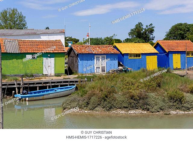 France, Charente-Maritime, ile d'Oleron, Oleron island, Chateau d'Oleron, Pate oyster port