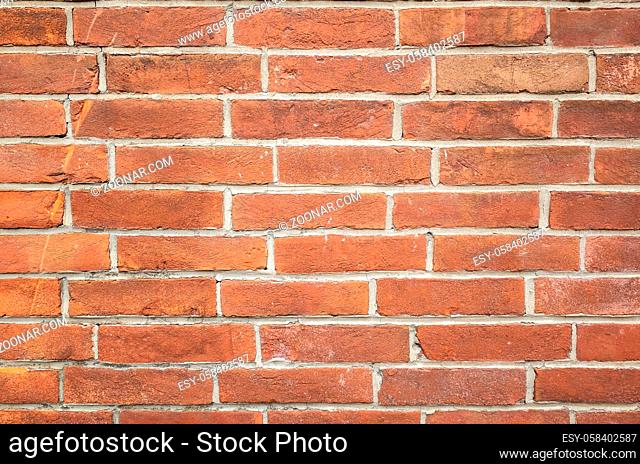 red brick wall background in the outdoor