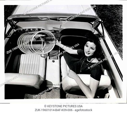 Oct. 14, 1960 - An exclusive engineering feature of the 1961 Thunderbird is the optional steering wheel and column that with fingertip effort swings ten inches...