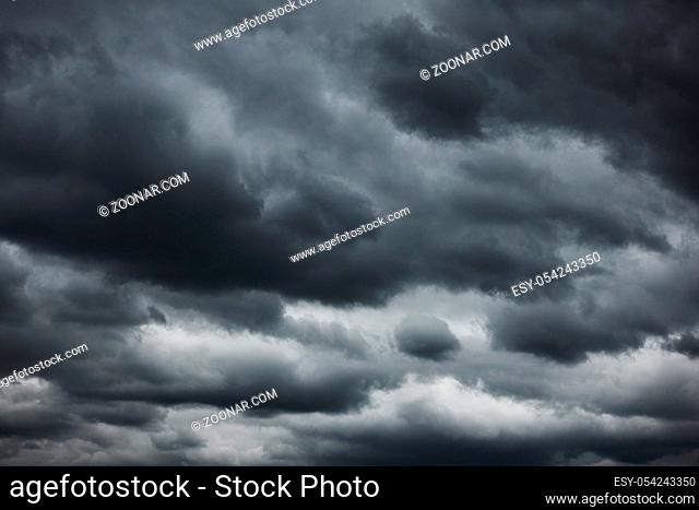 Dramatic sky - Black heavy clouds, may be used as background