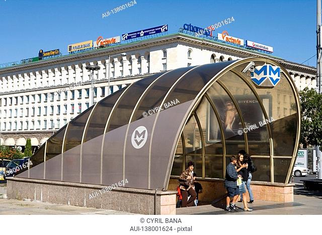 Bulgaria - Sofia - Capital City - Sveta Nedelya Square. - Subway