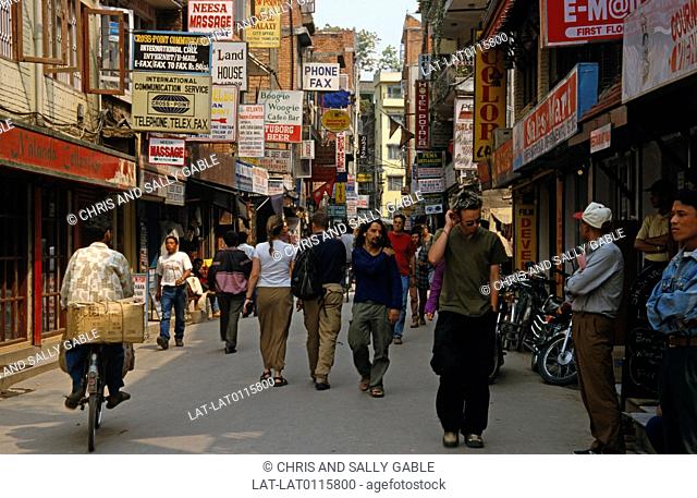 Thamel area in the city centre is full of gesthouses for Western travellers and the associated businesses, restaurants, shops and motocycle hire shops