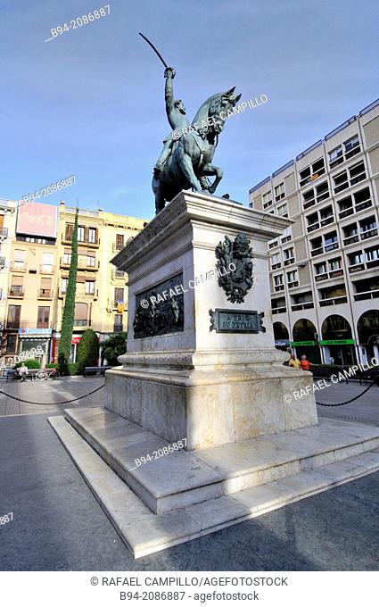 Monument of Joan Prim i Prats, marquis of los Castillejos, Grandee of Spain, Count of Reus, Viscount of El Bruch. Reus December 1814- Madrid December 1870