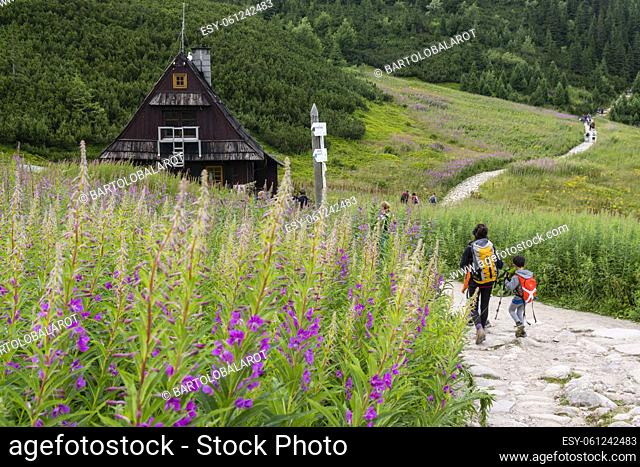 Betlejemka refuge hut, Gasienicowa Valley , Tatra National Park, Lesser Poland Voivodeship, Carpathians, Poland, Europe