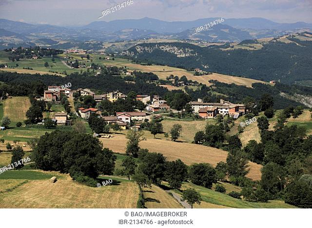 Landscape of Bassa di Reggio, south of the river Po, Emilia Romagna, Italy, Europe