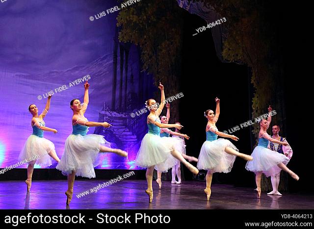 Presentation of the kyiv Ballet, Ukraine. Swan Lake in the Puertollano Municipal Auditorium