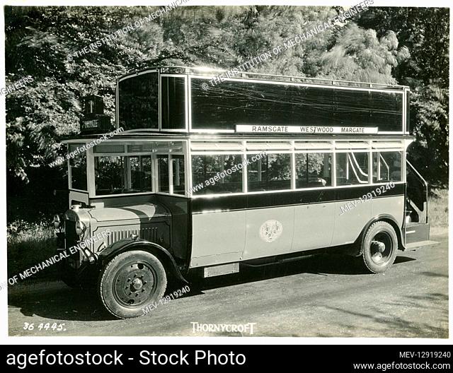 Double-decker bus; Ramsgate - Westwood - Margate, 48 seater Hall Lewis