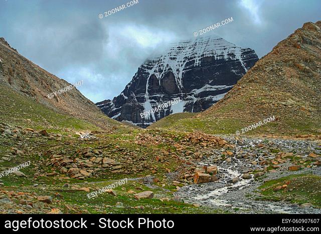 Mount Kailash - holy mountain in the Himalaya, Central Tibet