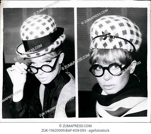 Sep. 09, 1962 - Two new creations; Both in printed felt these two hats were among some of the many new creations from the Autumn and Fall collection from the...