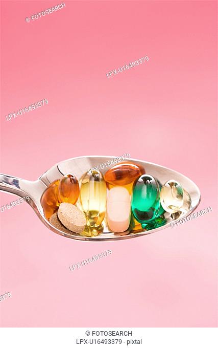 Spoonful of Pills. Isolated