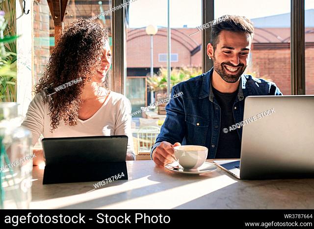 cafe, together, online, coworking