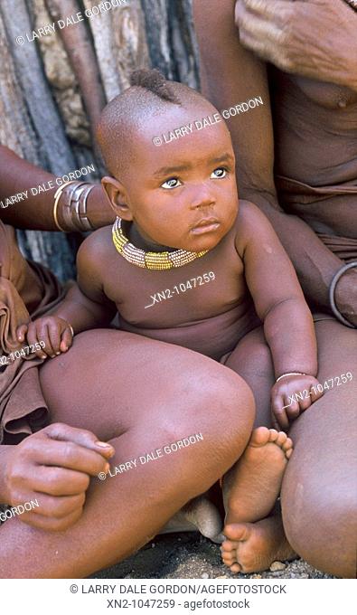 Himba baby, Northwest Namibia