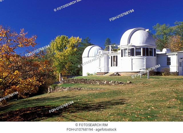 college, South Hadley, Massachusetts, MA, Williston Observatory on the campus of Mount Holyoke College in South Hadley in the autumn
