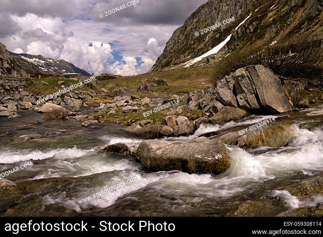 The Gotthard Pass is a mountain pass in the Swiss Alps