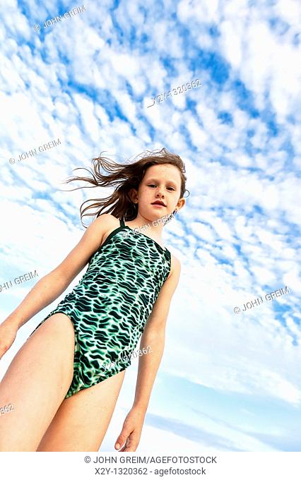 Young girl at the beach