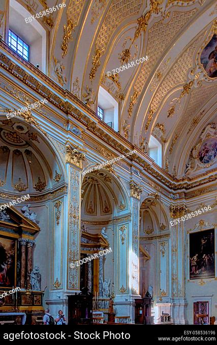 BERGAMO, LOMBARDY/ITALY - JUNE 26 : Interior View of the Cathedral of St Alexander in Bergamo on June 26, 2017