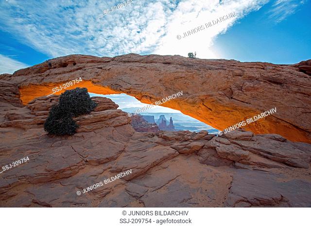 Mesa Arch located in Canyonlands National Park in Southern Utah, USA