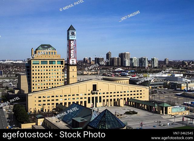Mississauga Civic Centre, Toronto, Ontario - Canada. The Civic Centre, also known as the City Hall is situated in downtown Mississauga next to the Square One...