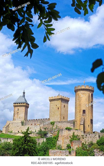 Castle of Foix, Chateau de Foix, Midi Pyrenees, France