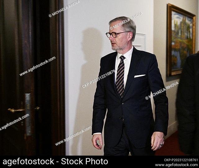 Czech Prime Minister Petr Fiala is just coming to the Czech government's extraordinary meeting in reaction to fatal shooting in Prague, Czech Republic