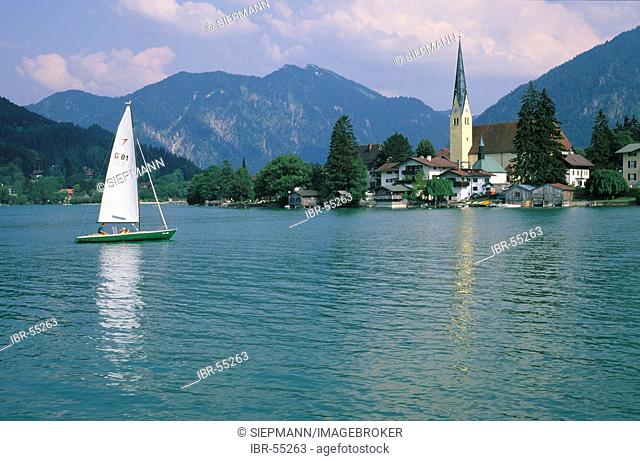 Tegernsee lake Rottach-Egern Upper Bavaria Germany