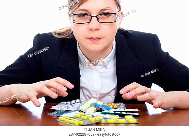 Woman and pharmaceuticals