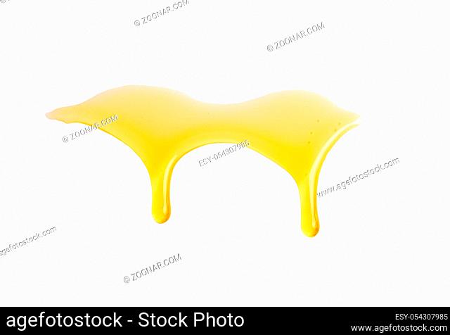 Honey isolated. Flow down honey isolated on white background with clipping path
