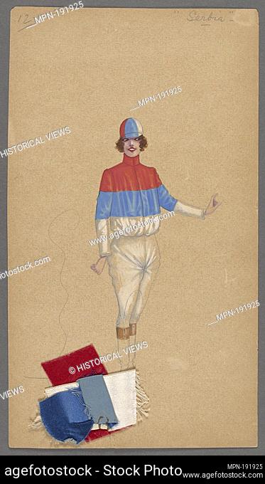 12-Serbia. Burnside, R. H. (Robert Hubberthorne), 1873-1952 (Collector) Barnes, Will R., -1939 (Costume designer). R. H. Burnside collection Series III:...